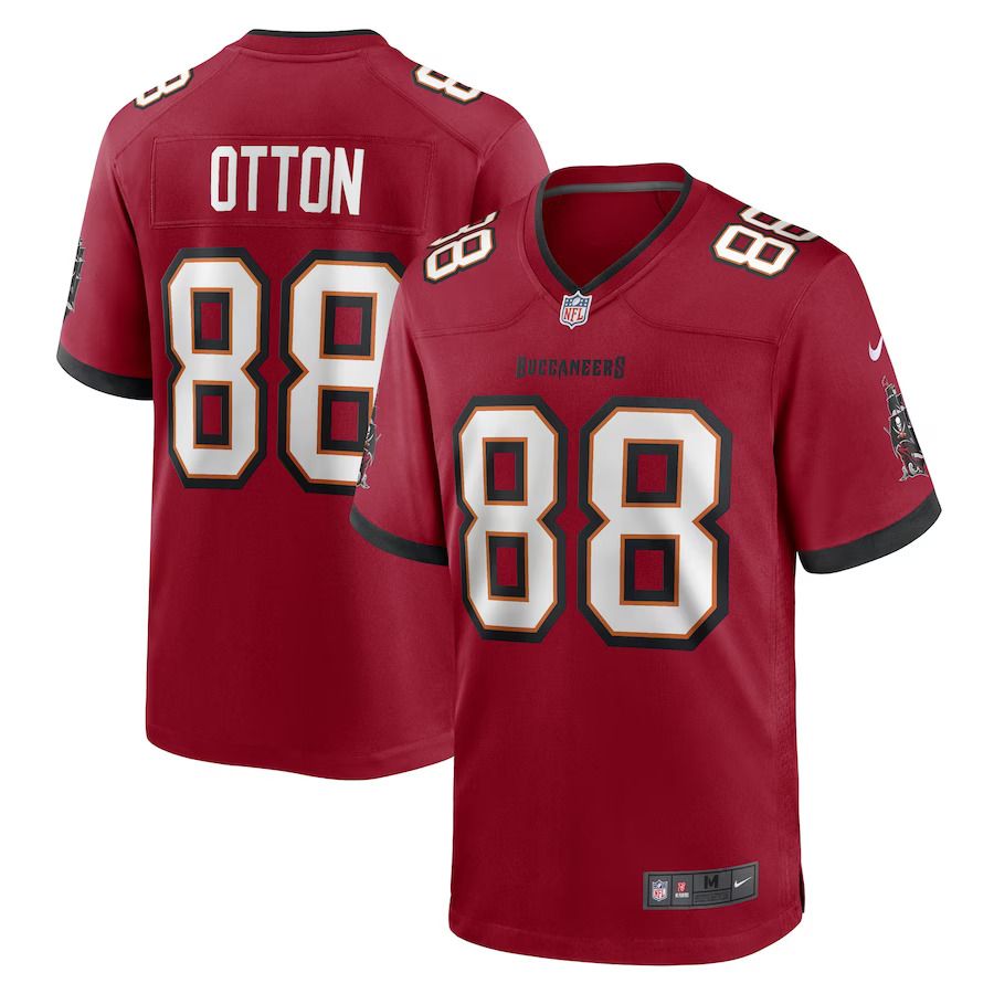 Men Tampa Bay Buccaneers 88 Cade Otton Nike Red Game Player NFL Jersey